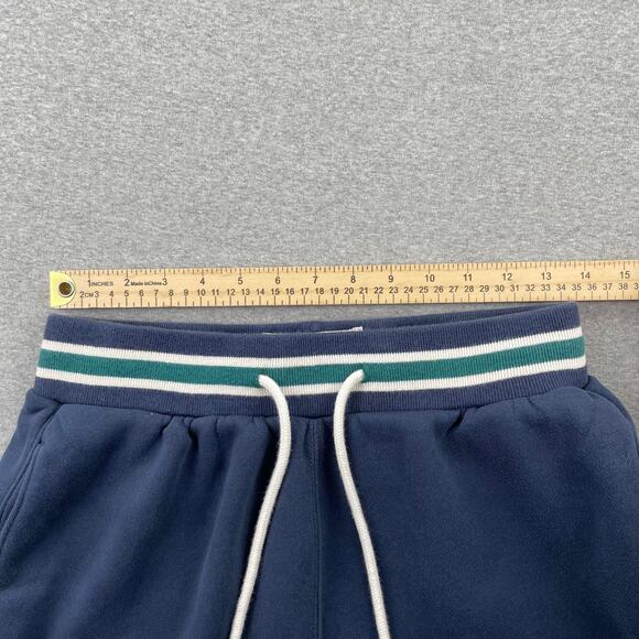 Abercrombie & Fitch Fleece Sweat Shorts Women XS Blue Green Drawstring Retro - Picture 4 of 12